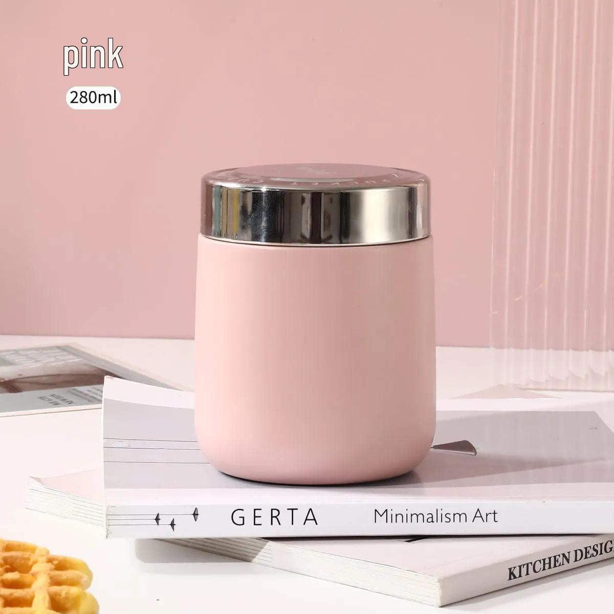 Portable Stainless Steel Double-Walled Vacuum-Insulated Stewing Thermos for Tremella and Bird s Nest 280ML
