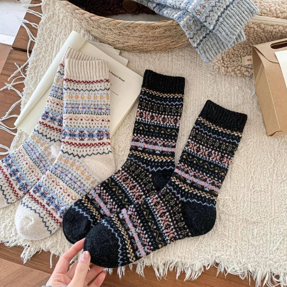 Elastic Warm Socks National Style Winter Socks Fashion Women's Sock  Autumn Winter