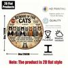 1 Stück Retro Warnschild 'Vorsicht Katze' 20x20cm Vintage Metallschild Katzenliebhaber Geschenk für Zuhause Café Bar Dekoration
