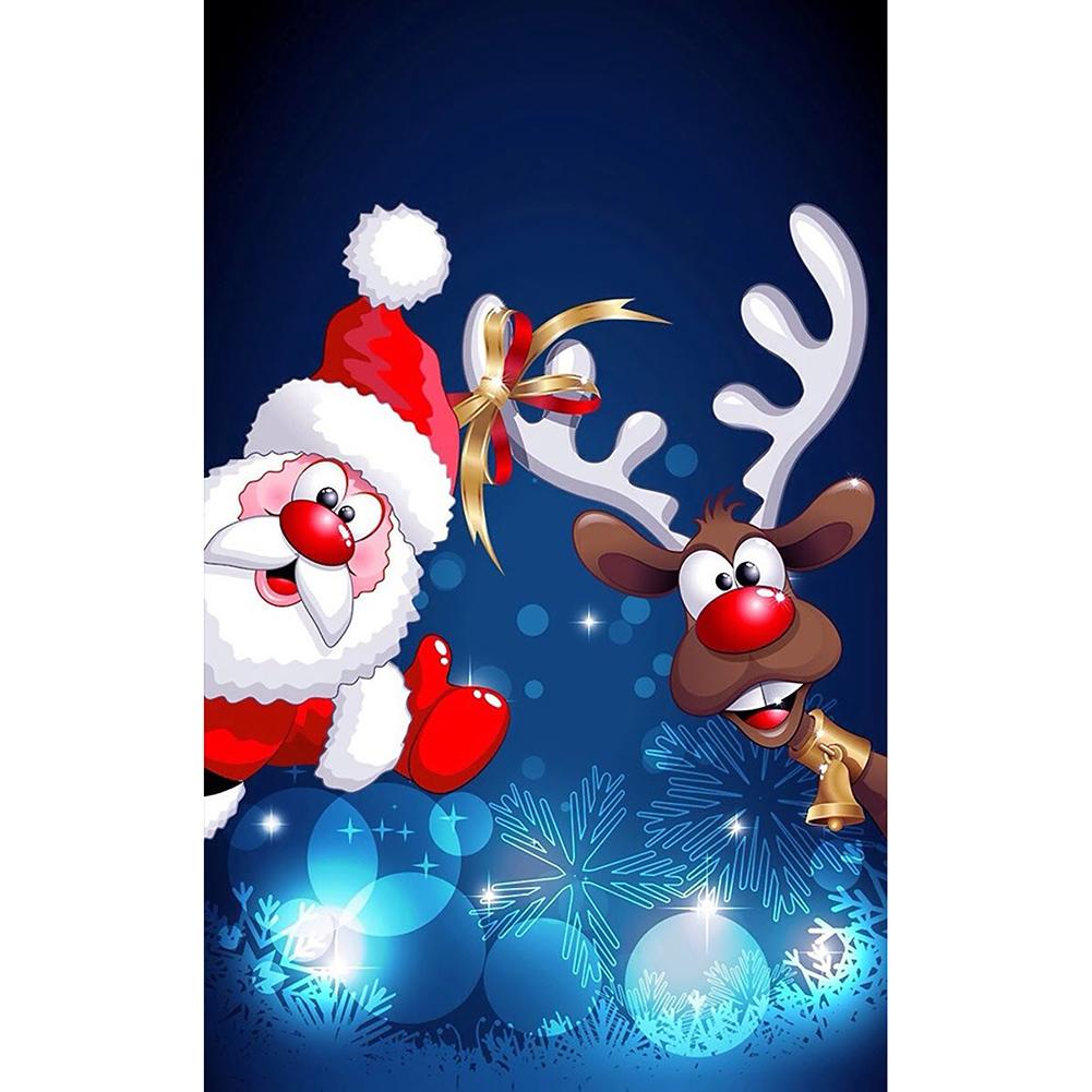 

Полный набор сверл для алмазной живописи, YEESAM ART Ice World, Рождественский снеговик, 5D DIY Diamond Art