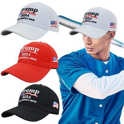 Trump 2024 Baseball Cap Adjustable Trucker Hats Take America Back 3D Embroidery President Hat USA Flag for Outdoor Sports