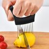 Onion Cutter Holder Universal Vegetable Chopper for Onions Tomatoes Potatoes No-mess Food Prep Tools