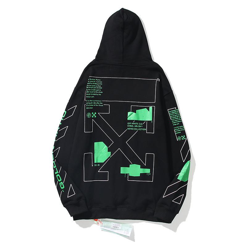 OFF-WHITE Unisex Hoodie aus Baumwoll-Frottee - Trendig & Hochwertig