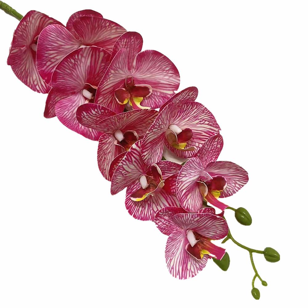 

Latex Butterfly Orchid Flower 9 Heads Real Touch Artificial Phalaenopsis