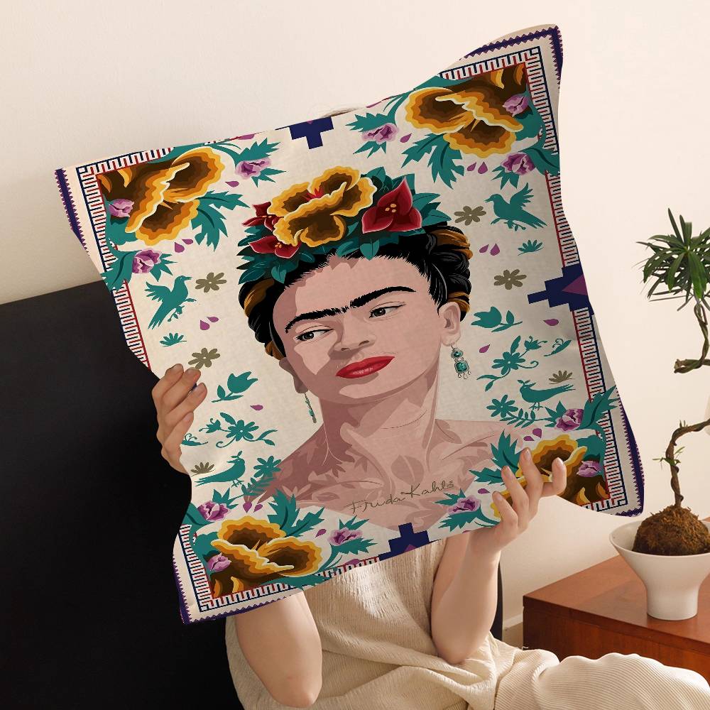 Art Frida Personalized Pillow Dust Cover Bedroom Kids Party Decoration Pillowcase Birthday Children Gift