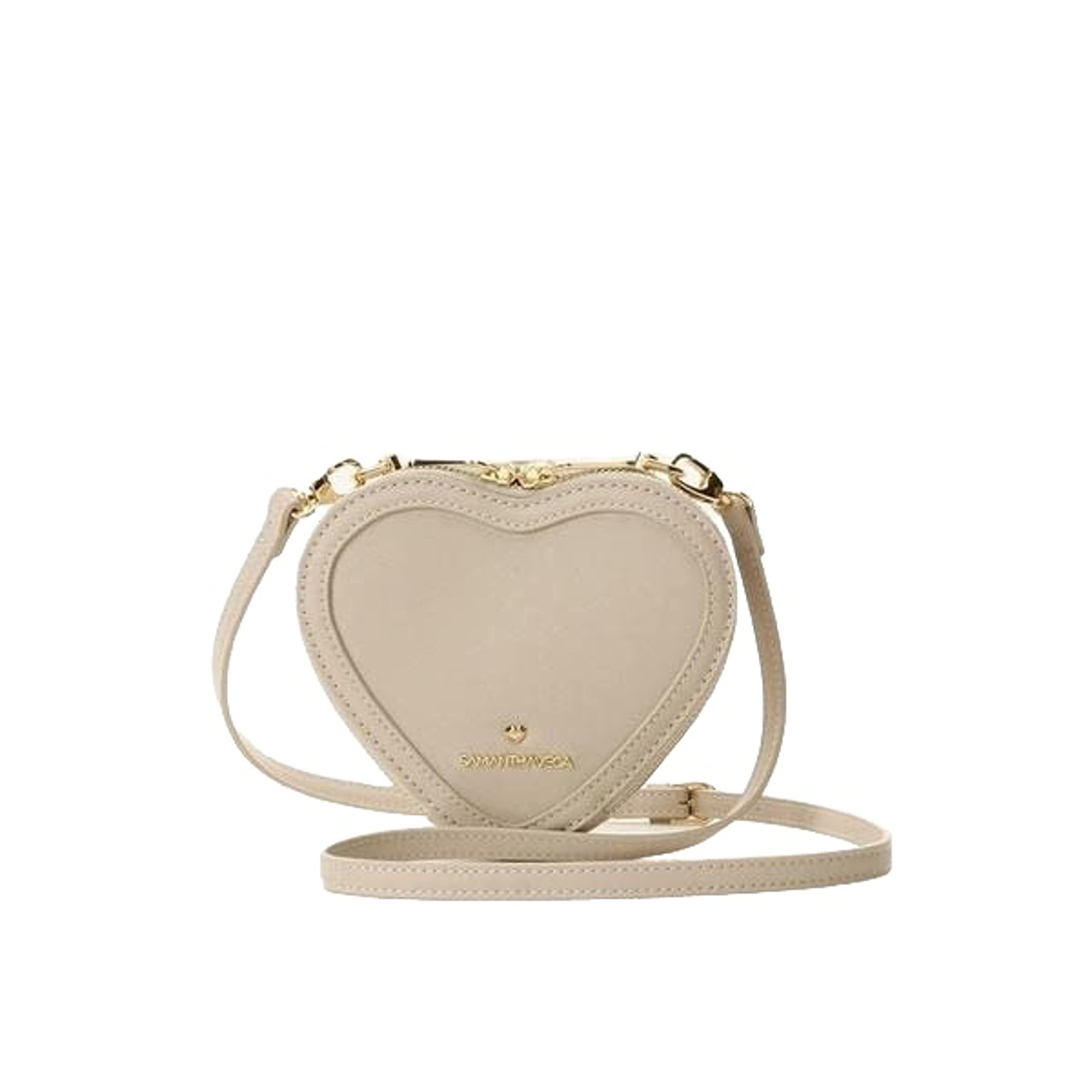 

Сумка через плечо Mini Heart Motif Bag бежевая [Samantha Vega] женская бежевый