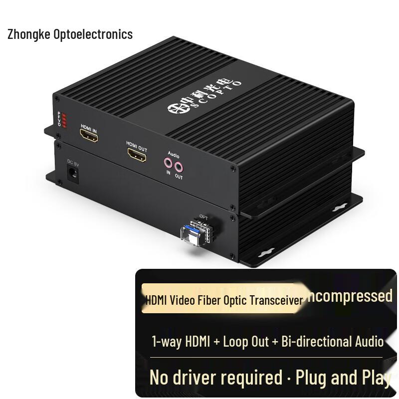 

Uncompressed HDMI Fiber Optic Extender LC Interface