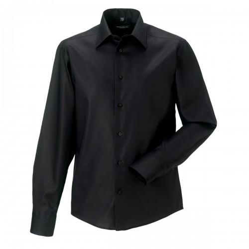 Russell Collection Mens Ultimate Non-Iron Tailored Long-Sleeved Shirt