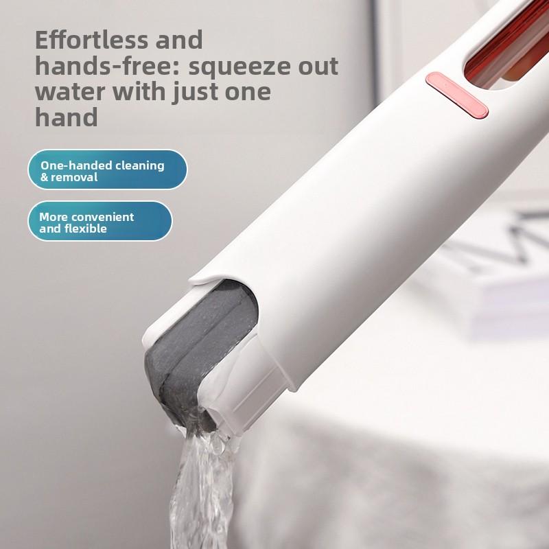 Mini Foldable Handheld Sponge Mop, Hands-Free Self Squeeze Multifunctional Absorbent Cleaning Mop for Desktop Bathroom Gap Household Use