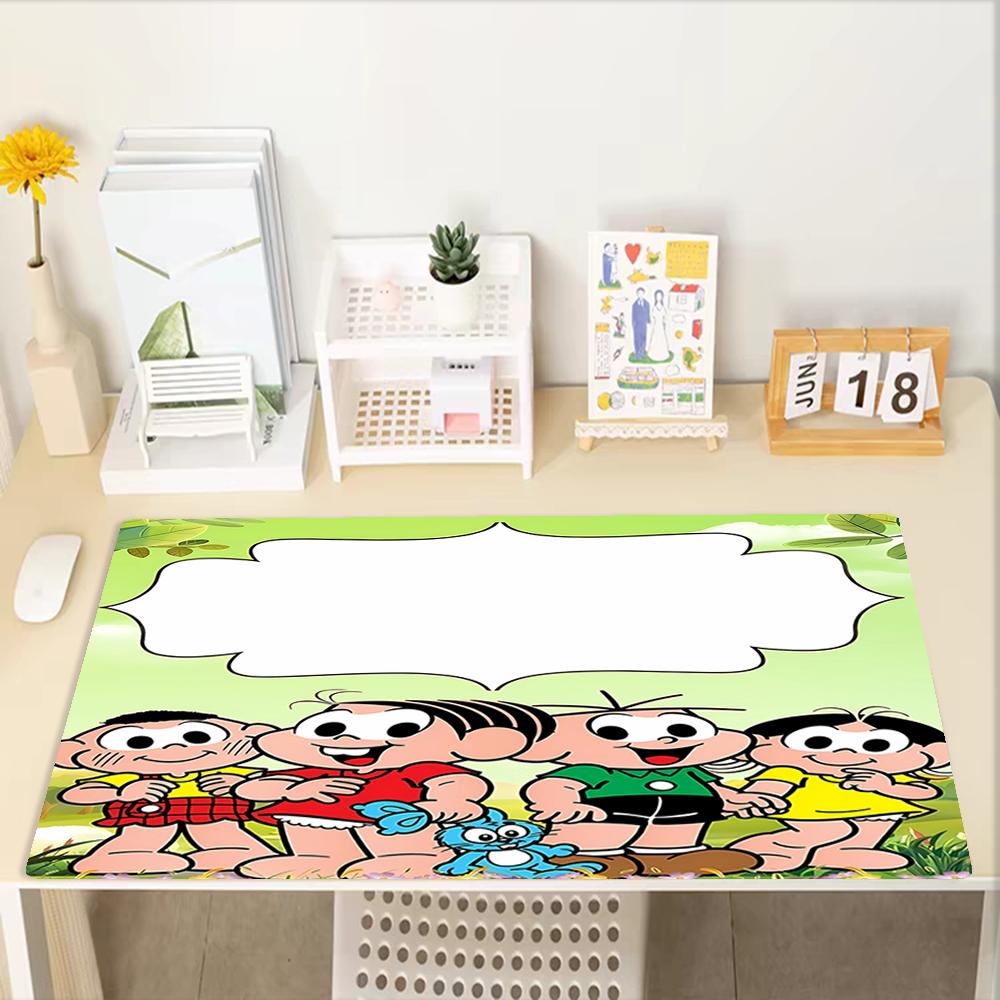 Turma da Mônica Theme Mouse Pad, Non Slip Rubber Base, Multifunctional Office & Home Decor, Perfect for Workspace Personalization.