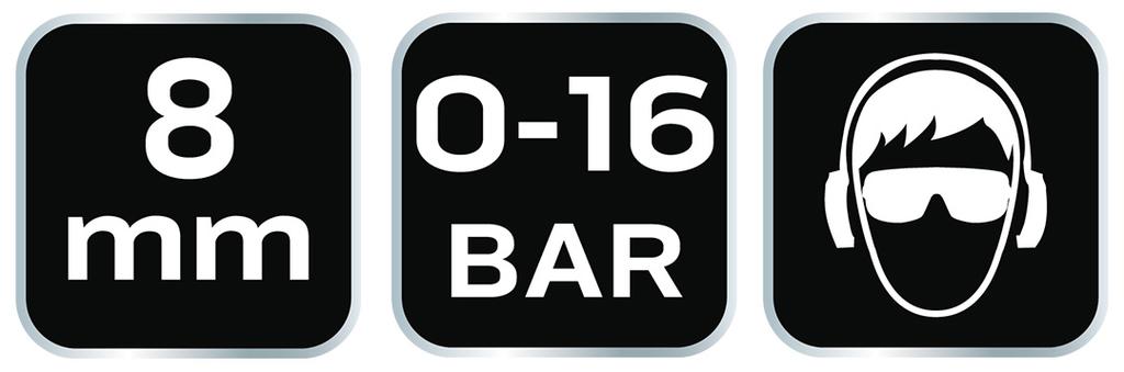 Quick connector for compressor with 8 mm hose outlet