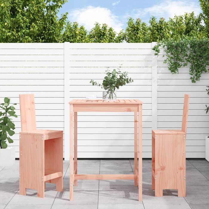 VidaXL 3-piece Garden Bar Set Solid Douglas Wood, Pub Set, Patio Bar Set, Table Set 3157768