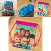 Cocomelon Drawstring Bag Backpack For Kids Featuring Stain-resistant Non-woven Fabric