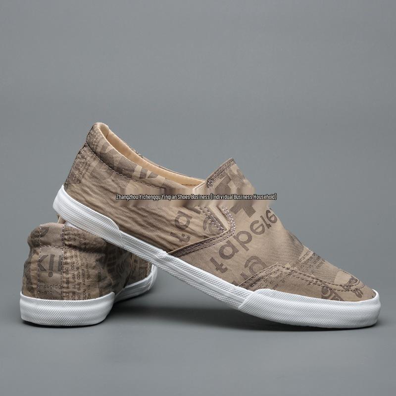 Baoda 2025 Herren Canvas Slip-On Schuhe - Frühling/Sommer Atmungsaktive Lässige Fahr-Loafer