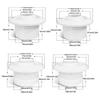 ABS Air Conditioning Exhaust Vents Adjustable Ventilation Nozzles  for Ventilating Device
