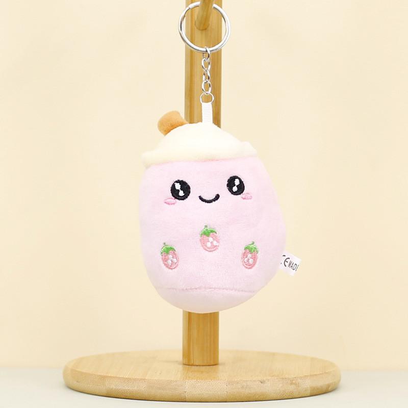 Adorable Plush Cup Keychain Cute Bag Charm Wholesale Cartoon Doll For Trendy Style