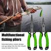 Bærbar multifunksjons fisketang Ergonomisk håndtak Ringåpner PE Line Kutter Kroker Fjerner Fiskeline saks Fisketilbehør