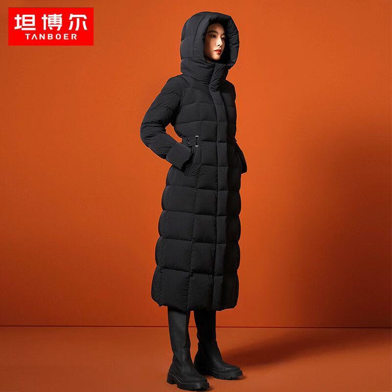 

Tanboer Women s Long Hooded Goose Down Puffer Jacket 180