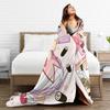 Puella Magi Madoka Magica Knitted Blanket Fleece Soft Throw Blankets for Home Couch Bed Rug