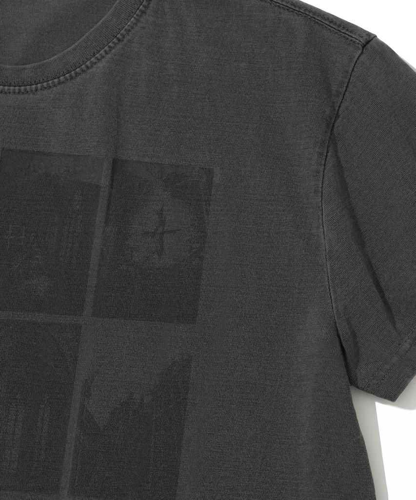 NOT4NERD Cathedral Afterimage Pigment Regular Fit T-Shirts - Charcoal