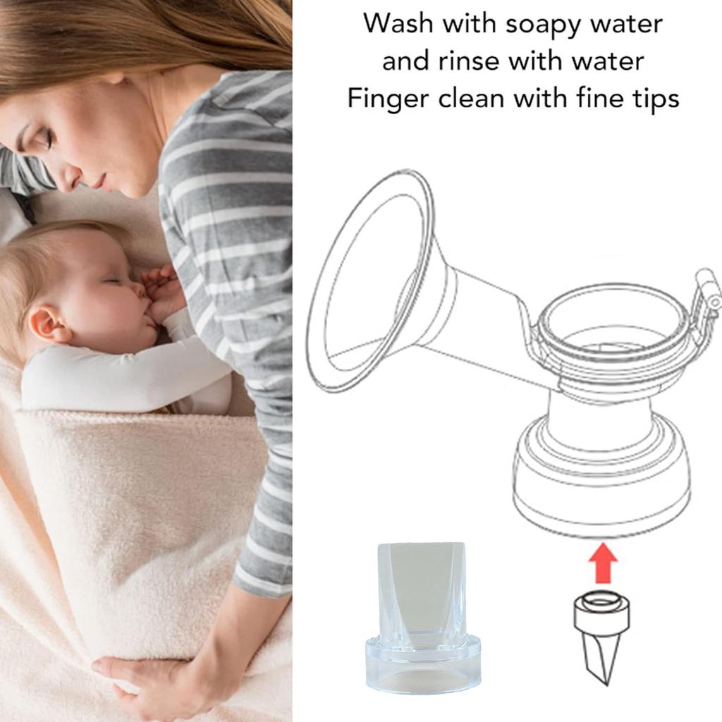 Effective Silicone Breast Pump Attachment Duckbill Valves Rubber Valves Prevent Milk Backflow & Enhances Efficiency