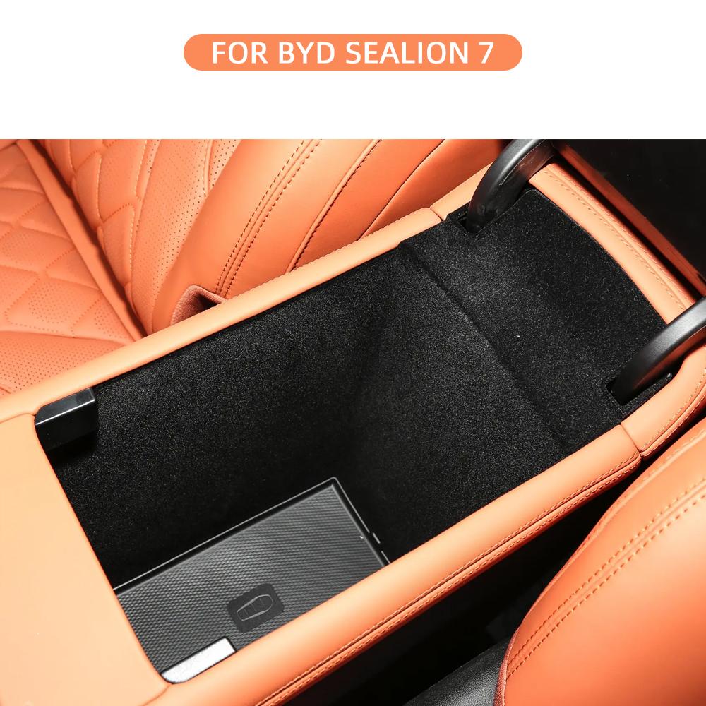 for BYD Sealion 07 2024 2025 Armrest Storage Box (Not Fit Korea)Center Console Layered Storage Box Cup Holder Modification