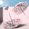 Hand Bag for Free [Double-Layer Double-Flower Double-Layer Sun Umbrella] Sun Protection UV Protection High End Parasol Tri-Fold Plus Size