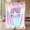 Floral Cats Tree Artwork Theme blanket Lightweight Warm Flannel Blanket Decorative Throw Blanket for Home Decoration