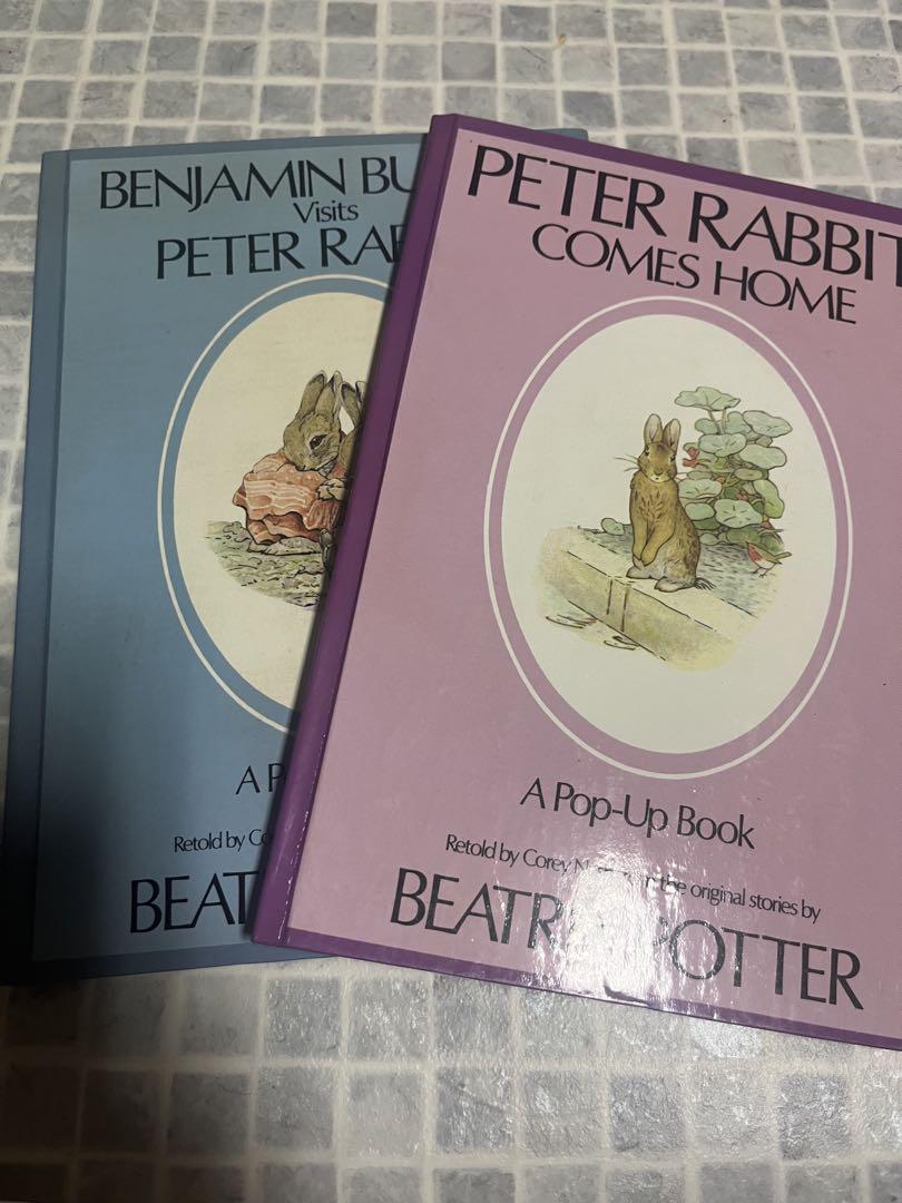 

[USED] Vintage Western pop-up books: Benjamin Bunny, Peter Rabbit, 2 pop-up books
