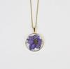 Dried Flower Resin Necklace Floral Pendant Jewelry for Women