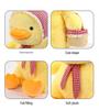 Yellow Duck Plush Toy with Scarf - Cute Little Doll Animal Figure, Perfect Birthday Gift Ornament