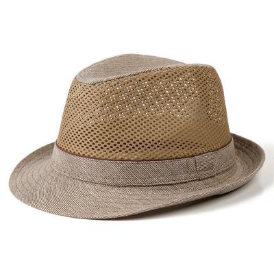 Hat Men's Summer Top Hat Sun Protection Sun Hat Breathable Cool Hat Mesh Straw Hat Sun Hat