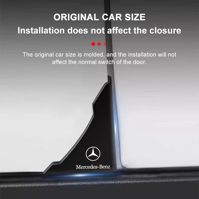 2pcs Badge Car Door Corner Protection Decals 3D Stickers For Mercedes Benz W212 W211 W213 W203 W205 W204 A C E B R Class OY4