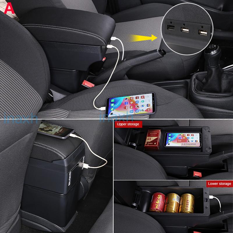For PEUGEOT 206 Armrest Interior Parts 2017 Car Armrest Box Retrofit Parts Storage Box Car Accessories Interior