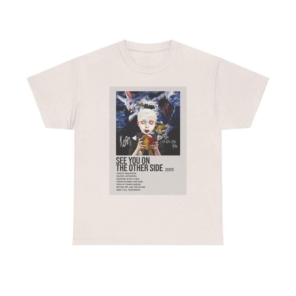 

Korn Graphic T Shirt Retro Album Poster Unisex Heavy Cotton Tee Unisex T-Shirt S
