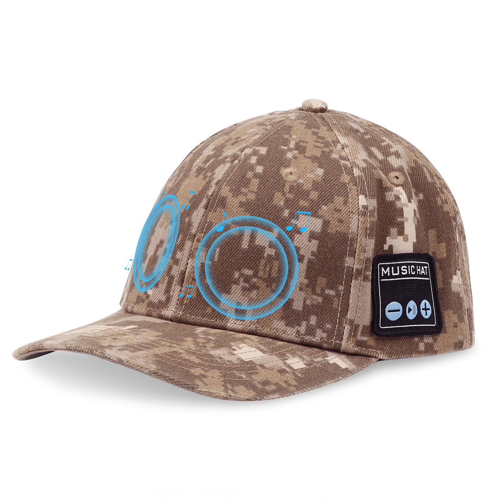 

Bluetooth Speaker Sun Hat: Detachable, Washable Baseball Cap with Built-in Headset