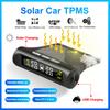 Universal Car Tire Pressure Monitoring System Tyre Temperature Warning Monitor USB / Solar TPMS Auto Security Alarm Systems