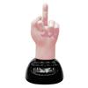 Solar Middle Finger Shakings Toy Car Dashboards Dancing Figure Toy Brown Creative Car Bobbleheads Decorative Ornament