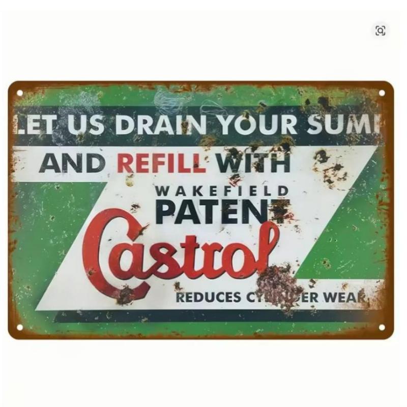 Segno di Latta Vintage Olio per Motori Benzina Gomma Corsa Poster Lastre di Ferro Segno Metallico Garage Bar Pub Club Man Cave Decorazioni per la Casa Decorazioni Murali Arte