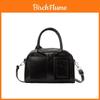 Pu Boston Bag For Women Small Crossbody Street Style With Zipper Closure