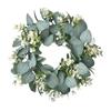 Artificial Flower Wreath Artificial Eucalyptus Wreath Greenery Garland Decoration for Wall Wedding Party Summer Celebration