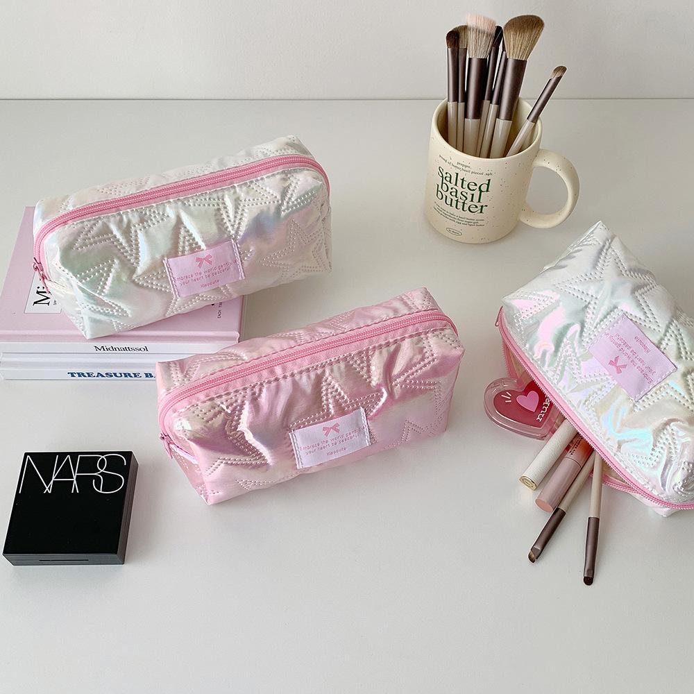 XY Large-capacity skincare storage bag, stylish travel portable toiletry bag, student pencil case, minimalist makeup bag