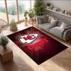 Tappeto in Velluto di Cristallo Kansas City Chiefs Morbido Anti?Tappetino Antiscivolo Comodo per Casa Soggiorno Camera da Letto Tappeto Decorativo