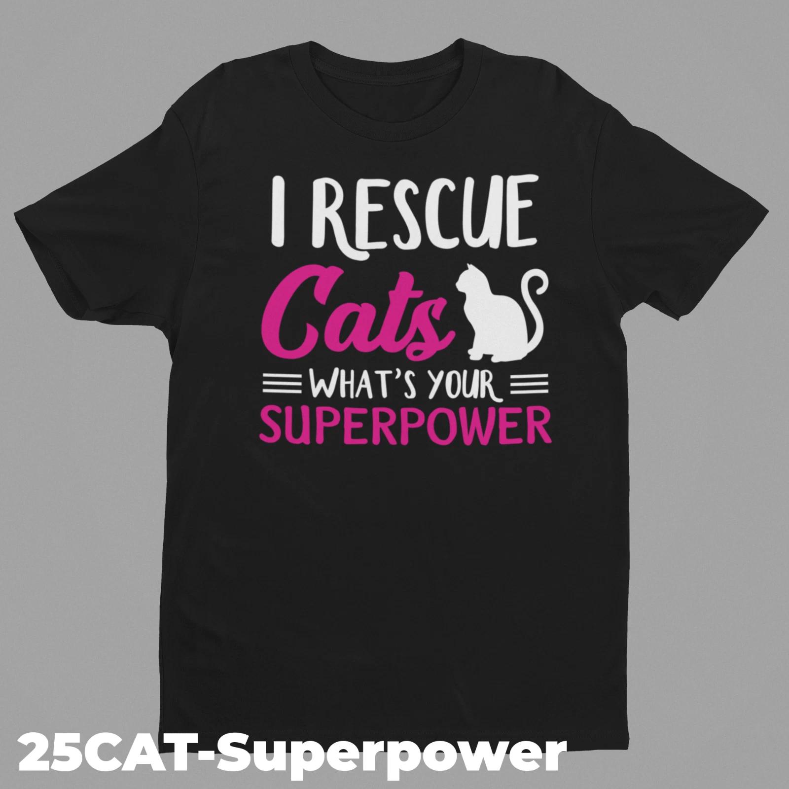 Cat Funny T-Shirt Designs 25CAT-Cat superpower L