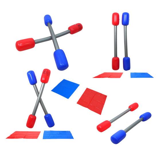 Inflatable Battle Stick Toy Lawn Play Parent Child Game Soft Safe Fighting Interactive Toy for Kids Outdoor Fun