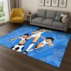 Anime Captain Tsubasa Soccer Cartoon Carpet Rug for Bedroom Living Room Sofa Doormat Home Decor,Kid Game Area Rug Non-slip Gift