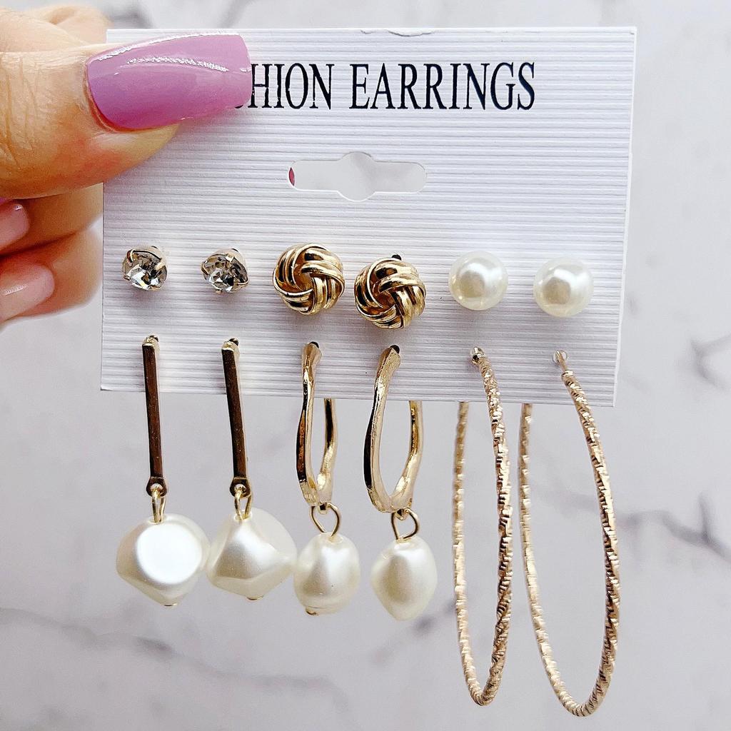 XP17 Perlenohrring-Set - Trendig und modisch