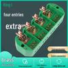 FJ6/JHD-4/16 High-Power Wire Connector: 4-in-16-Out Junction Box, 380V Three-Phase Power Splitter