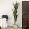 Artificial Yucca Large 190cm Artificial Plant, Plastic Artificial Plant In Pot, 17 X 17 X 190 Cm Emerald Green