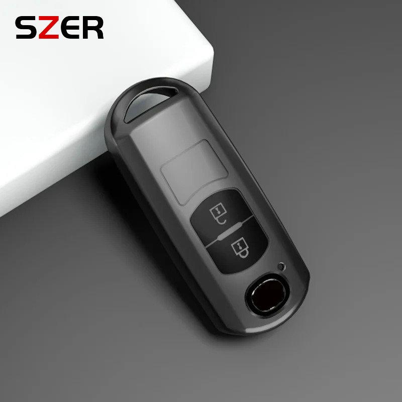 New TPU Car Key Case For Mazda 2 3 6 Demio Atenza Axela CX-5 CX5 CX-3 CX7 CX-9 3 4 CX30 2016 2017 2018 2019 Key Cover Keychain